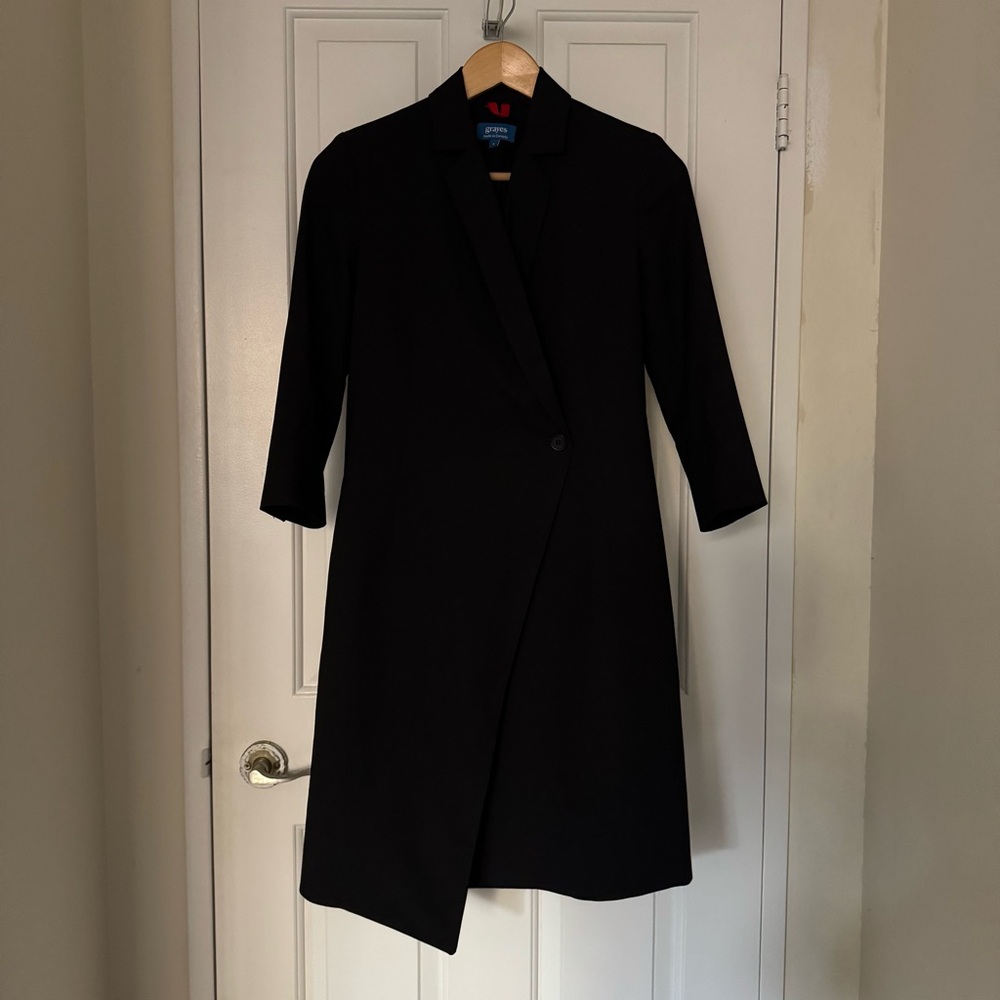 Grayes Classic Black Blazer Dress
